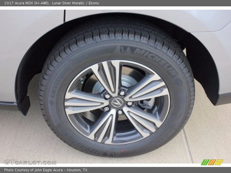 Lunar Silver Metallic / Ebony 2017 Acura MDX SH-AWD