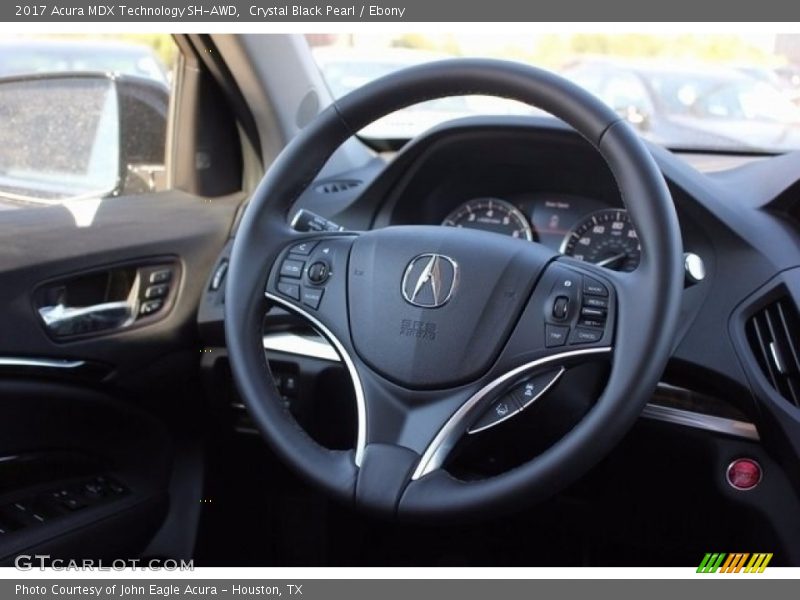 Crystal Black Pearl / Ebony 2017 Acura MDX Technology SH-AWD