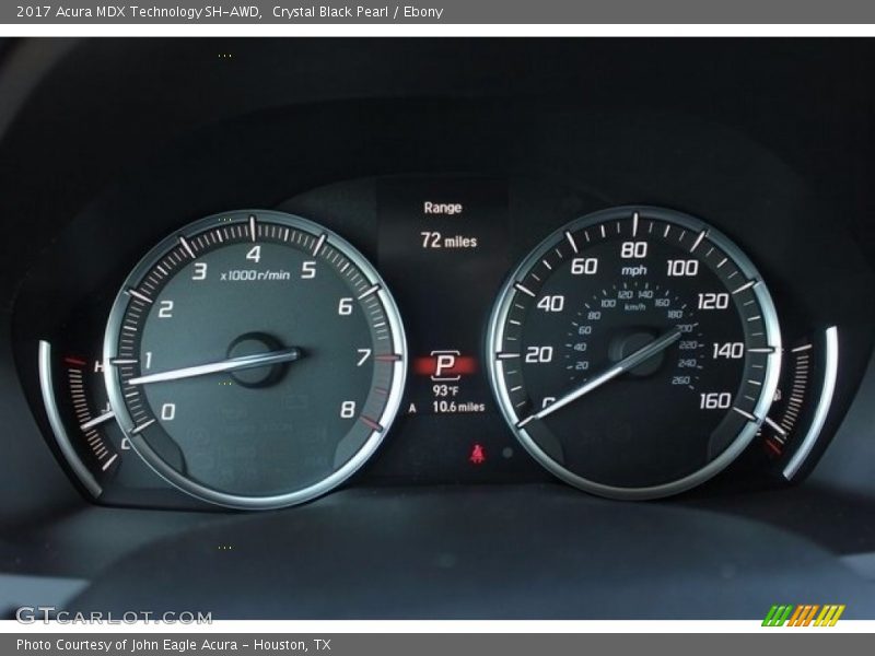Crystal Black Pearl / Ebony 2017 Acura MDX Technology SH-AWD