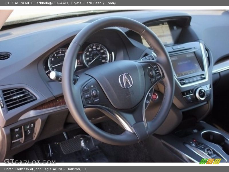 Crystal Black Pearl / Ebony 2017 Acura MDX Technology SH-AWD