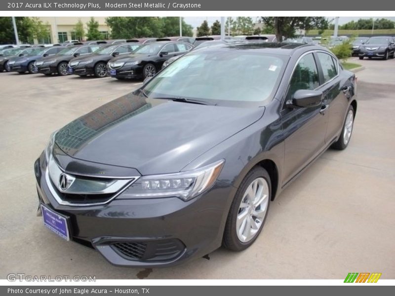 Modern Steel Metallic / Graystone 2017 Acura ILX Technology Plus