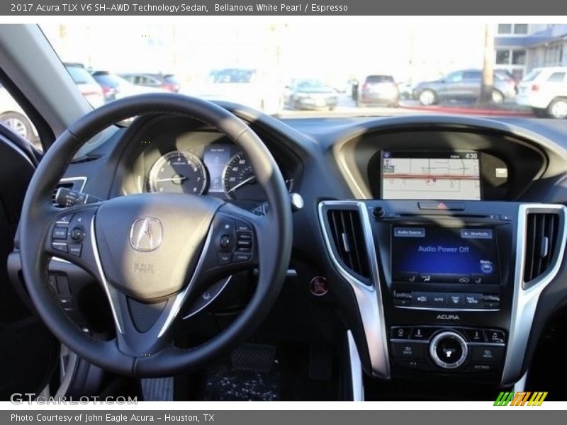 Bellanova White Pearl / Espresso 2017 Acura TLX V6 SH-AWD Technology Sedan