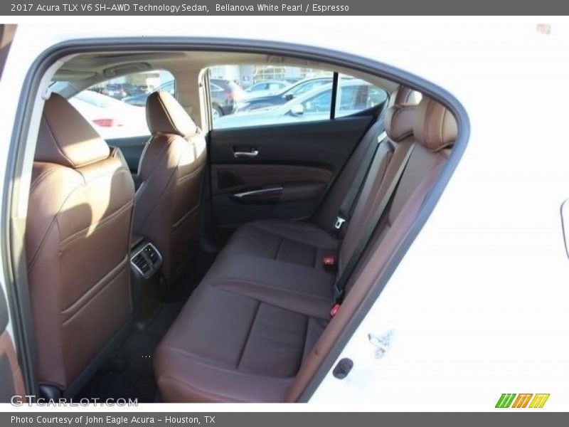 Rear Seat of 2017 TLX V6 SH-AWD Technology Sedan
