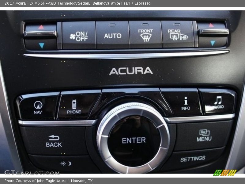 Controls of 2017 TLX V6 SH-AWD Technology Sedan