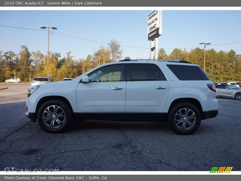Summit White / Dark Cashmere 2016 GMC Acadia SLT