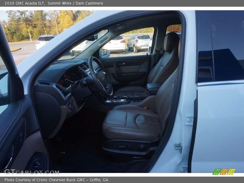 Summit White / Dark Cashmere 2016 GMC Acadia SLT