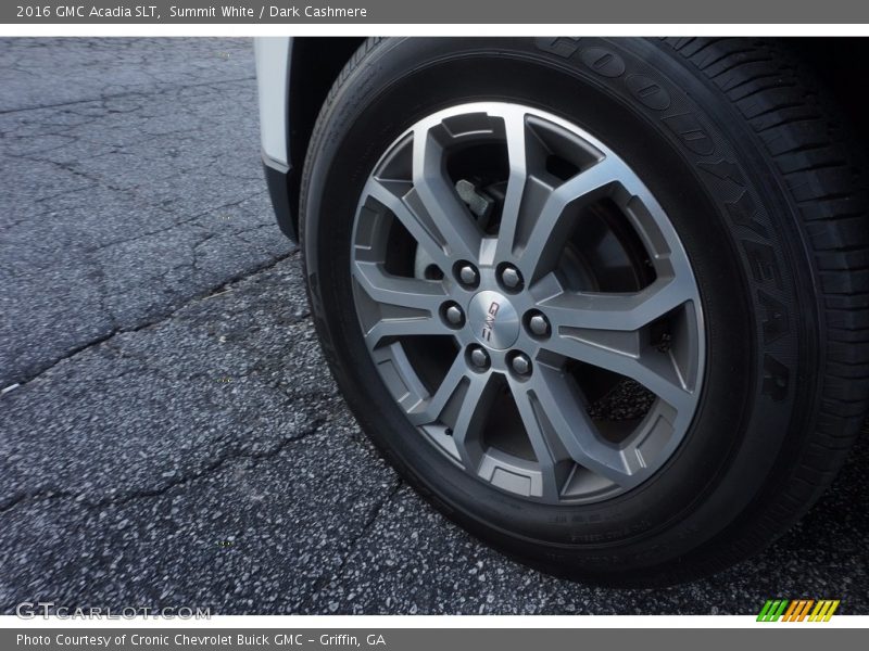 Summit White / Dark Cashmere 2016 GMC Acadia SLT