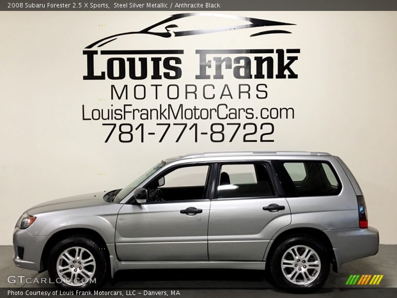 Steel Silver Metallic / Anthracite Black 2008 Subaru Forester 2.5 X Sports