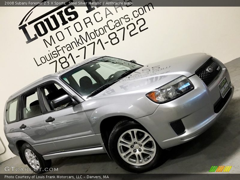 Steel Silver Metallic / Anthracite Black 2008 Subaru Forester 2.5 X Sports