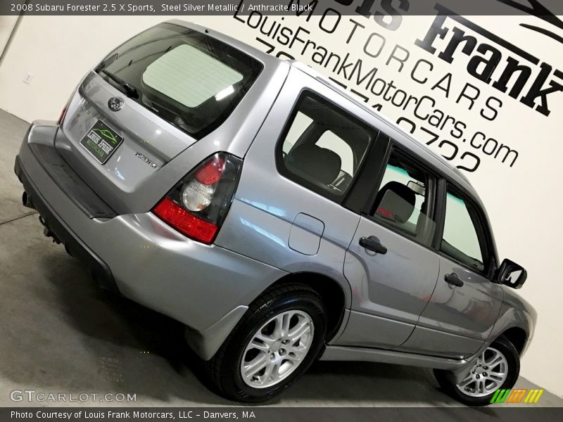 Steel Silver Metallic / Anthracite Black 2008 Subaru Forester 2.5 X Sports