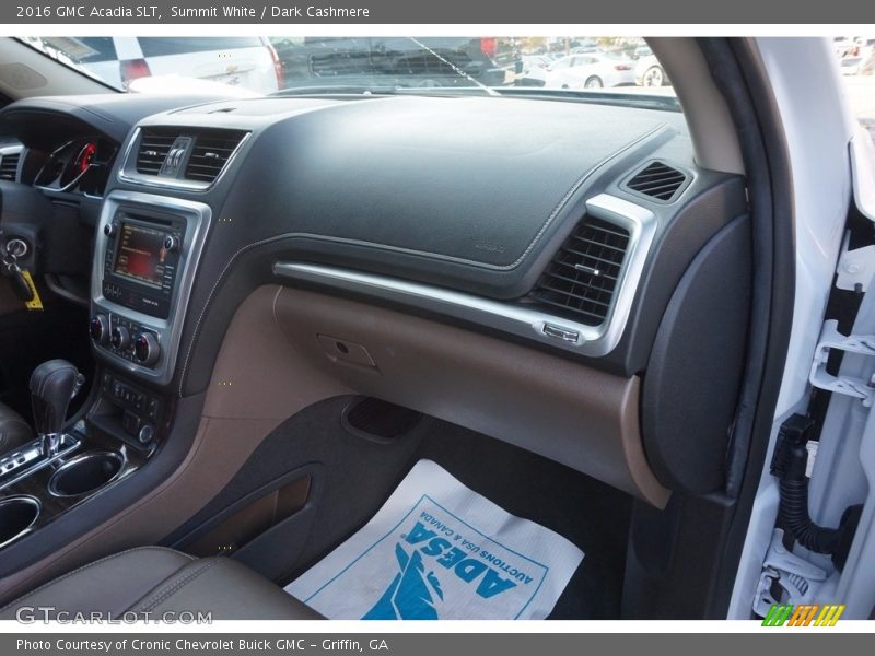 Summit White / Dark Cashmere 2016 GMC Acadia SLT