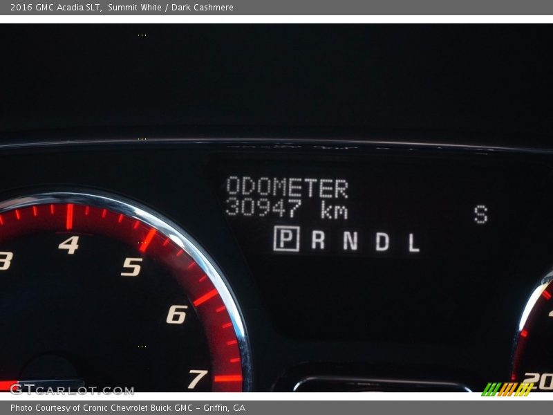 Summit White / Dark Cashmere 2016 GMC Acadia SLT
