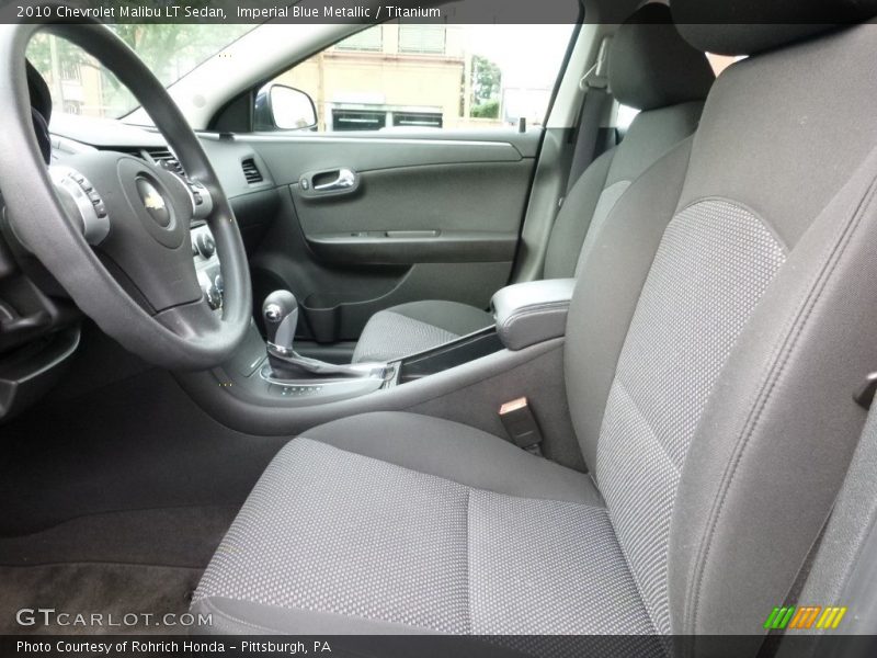 Imperial Blue Metallic / Titanium 2010 Chevrolet Malibu LT Sedan