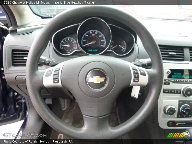 Imperial Blue Metallic / Titanium 2010 Chevrolet Malibu LT Sedan