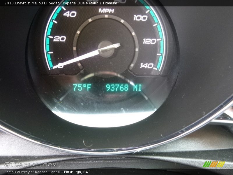 Imperial Blue Metallic / Titanium 2010 Chevrolet Malibu LT Sedan