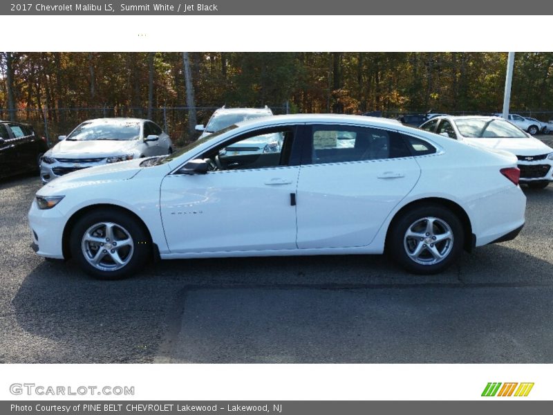 Summit White / Jet Black 2017 Chevrolet Malibu LS