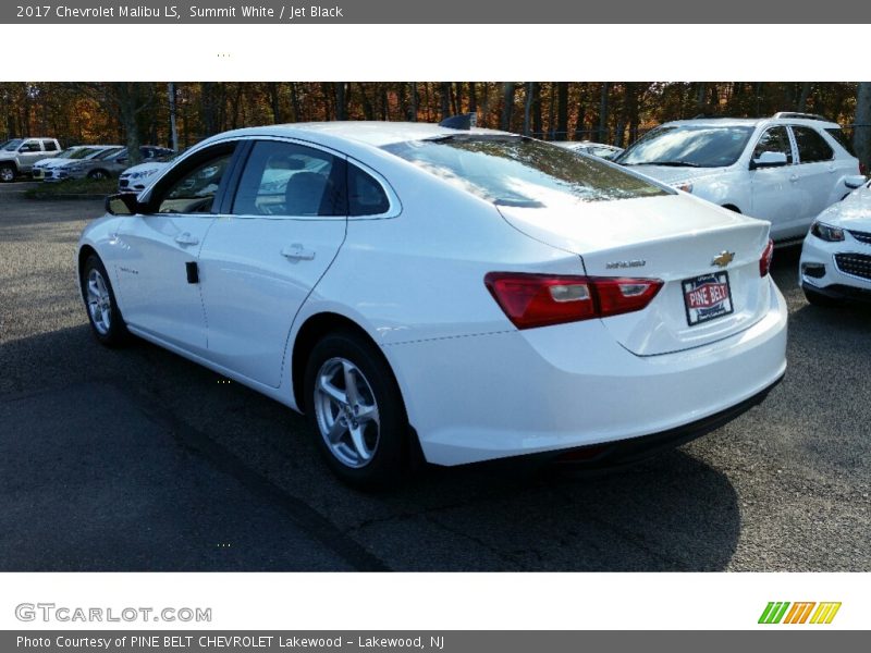 Summit White / Jet Black 2017 Chevrolet Malibu LS
