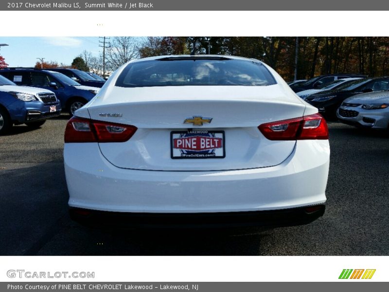 Summit White / Jet Black 2017 Chevrolet Malibu LS