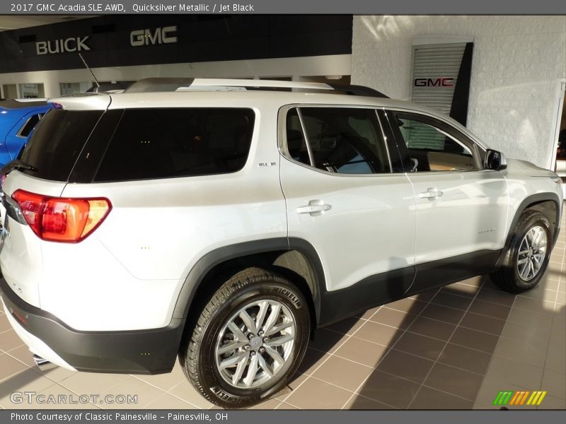 Quicksilver Metallic / Jet Black 2017 GMC Acadia SLE AWD