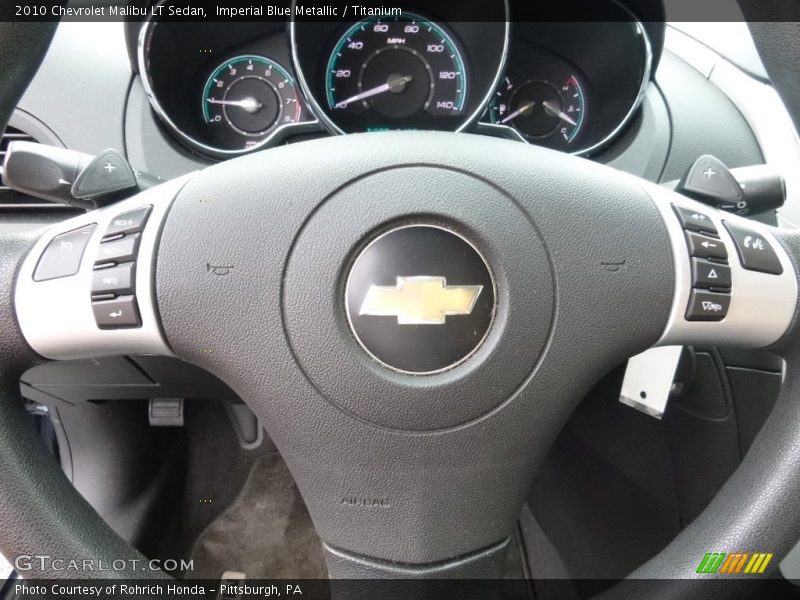 Imperial Blue Metallic / Titanium 2010 Chevrolet Malibu LT Sedan