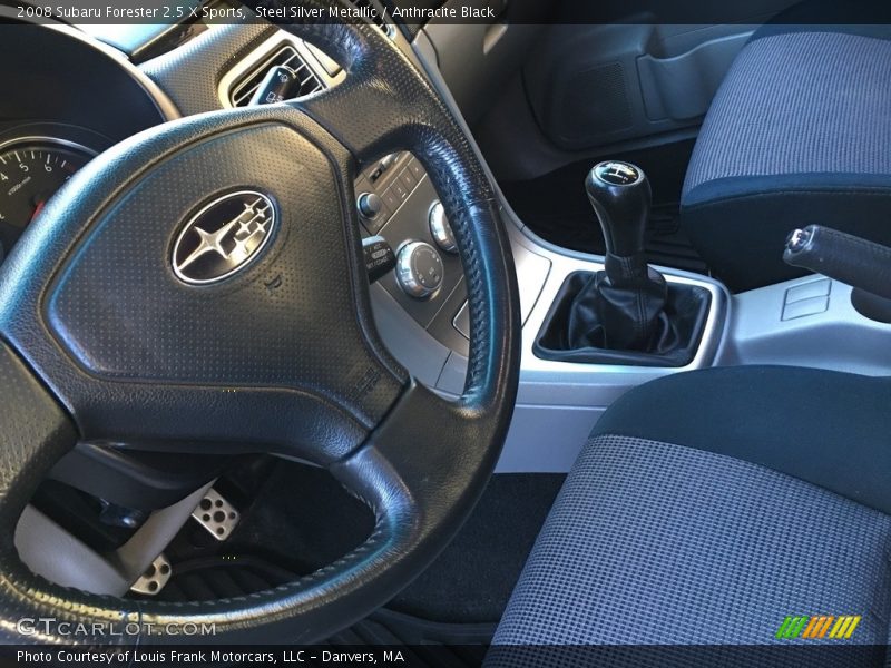 Steel Silver Metallic / Anthracite Black 2008 Subaru Forester 2.5 X Sports