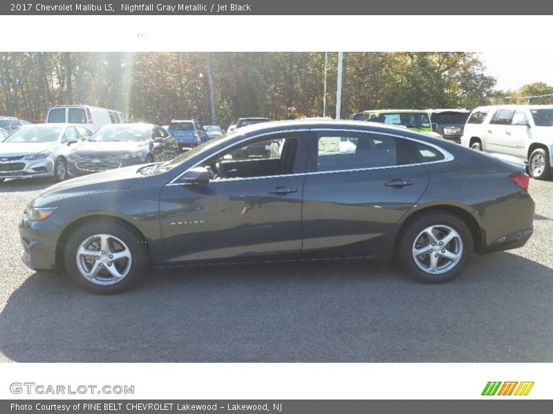 Nightfall Gray Metallic / Jet Black 2017 Chevrolet Malibu LS
