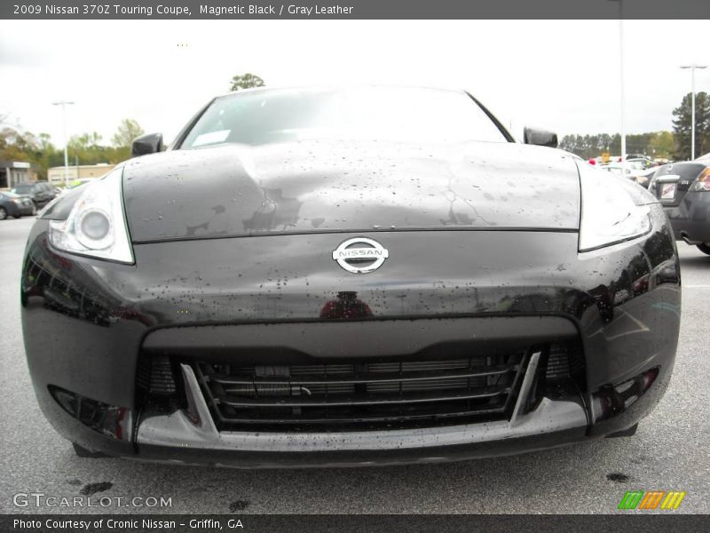 Magnetic Black / Gray Leather 2009 Nissan 370Z Touring Coupe