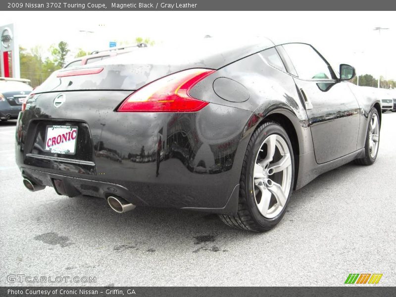Magnetic Black / Gray Leather 2009 Nissan 370Z Touring Coupe