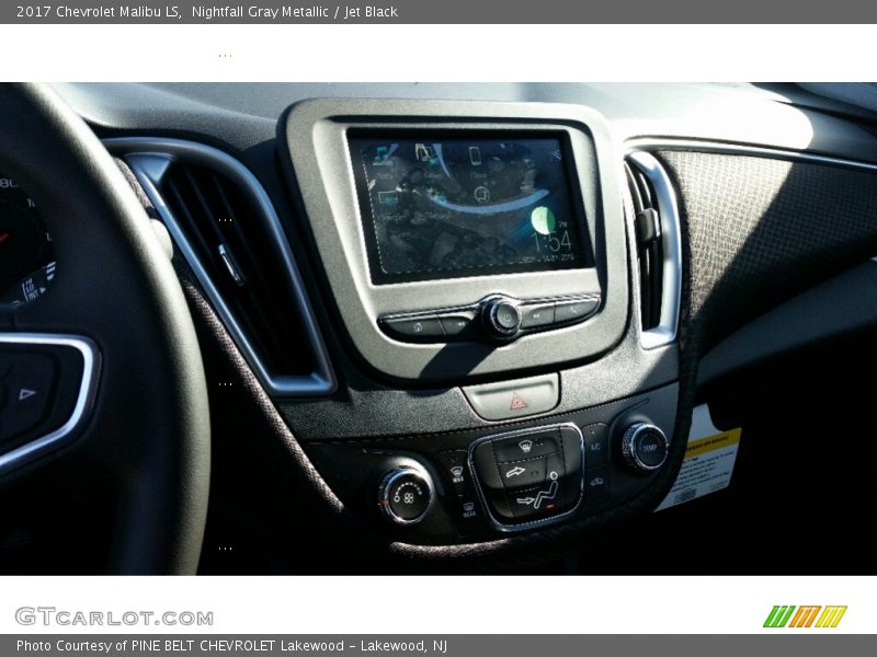 Nightfall Gray Metallic / Jet Black 2017 Chevrolet Malibu LS