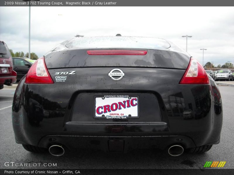 Magnetic Black / Gray Leather 2009 Nissan 370Z Touring Coupe