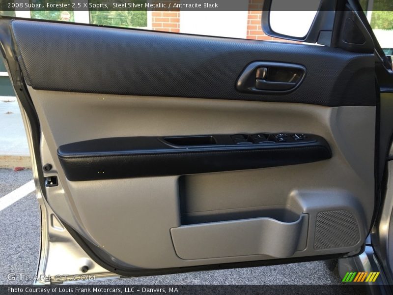 Steel Silver Metallic / Anthracite Black 2008 Subaru Forester 2.5 X Sports