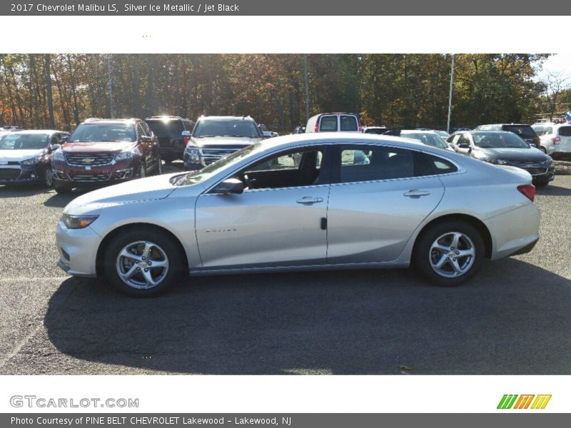 Silver Ice Metallic / Jet Black 2017 Chevrolet Malibu LS