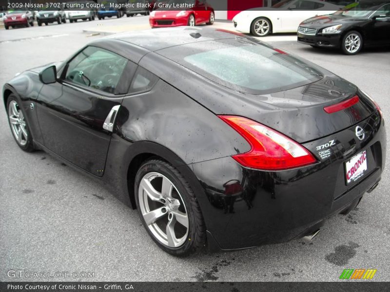 Magnetic Black / Gray Leather 2009 Nissan 370Z Touring Coupe