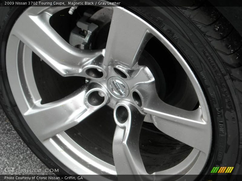 Magnetic Black / Gray Leather 2009 Nissan 370Z Touring Coupe