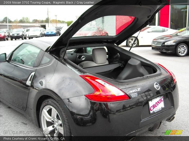 Magnetic Black / Gray Leather 2009 Nissan 370Z Touring Coupe