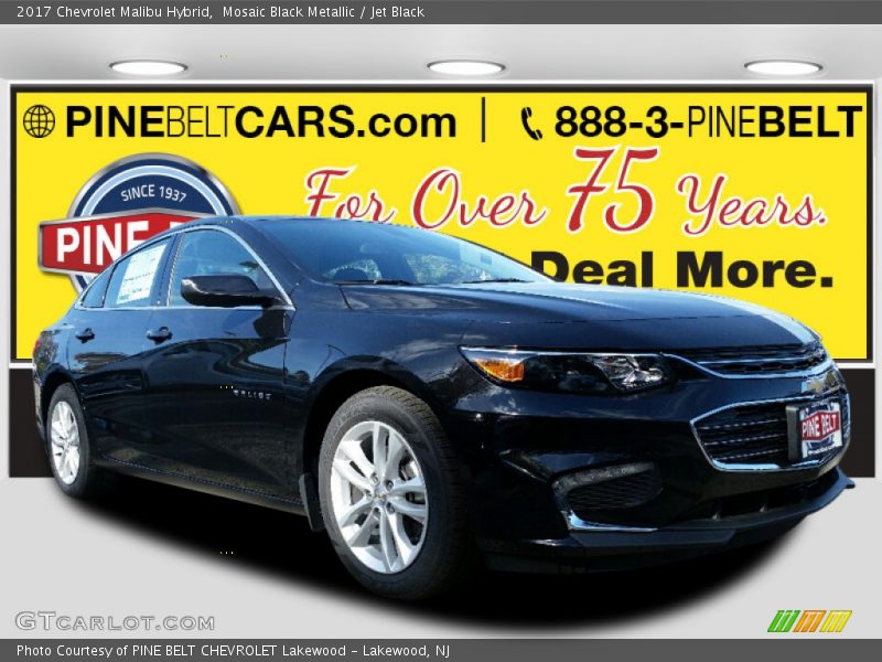 Mosaic Black Metallic / Jet Black 2017 Chevrolet Malibu Hybrid