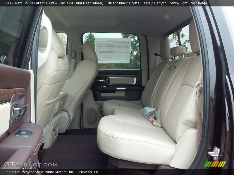 Rear Seat of 2017 3500 Laramie Crew Cab 4x4 Dual Rear Wheel