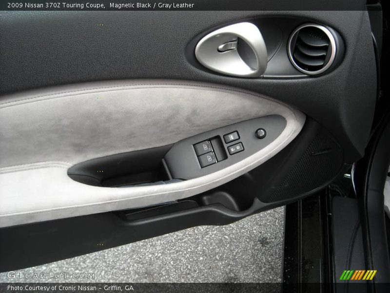 Magnetic Black / Gray Leather 2009 Nissan 370Z Touring Coupe