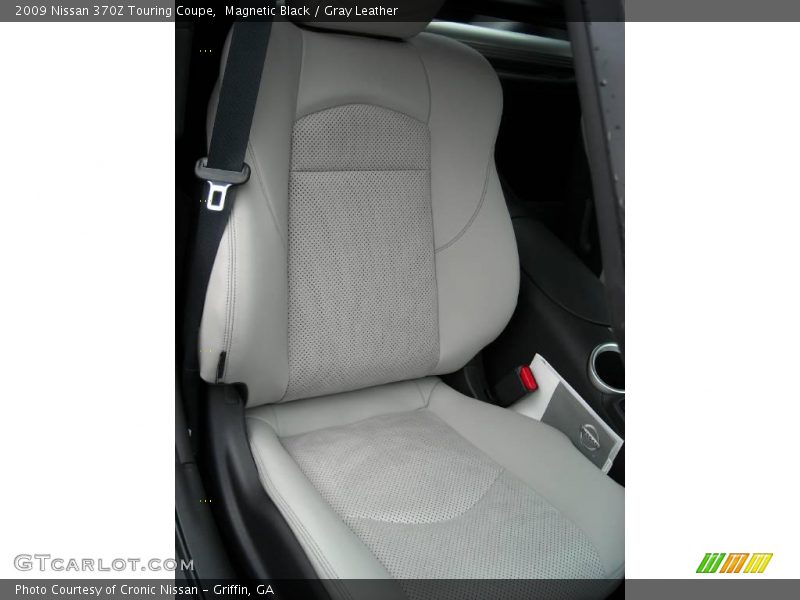Magnetic Black / Gray Leather 2009 Nissan 370Z Touring Coupe