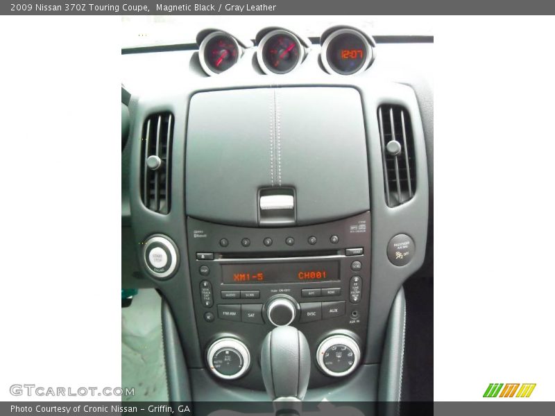 Magnetic Black / Gray Leather 2009 Nissan 370Z Touring Coupe