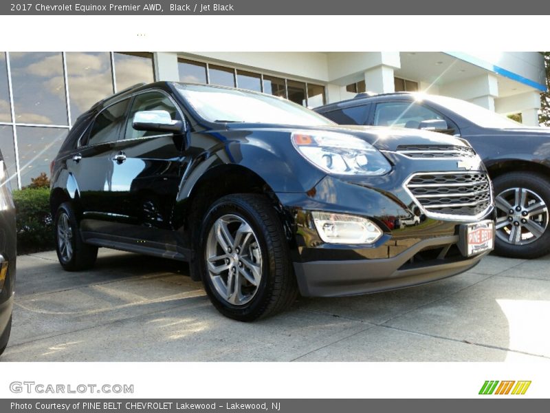 Black / Jet Black 2017 Chevrolet Equinox Premier AWD