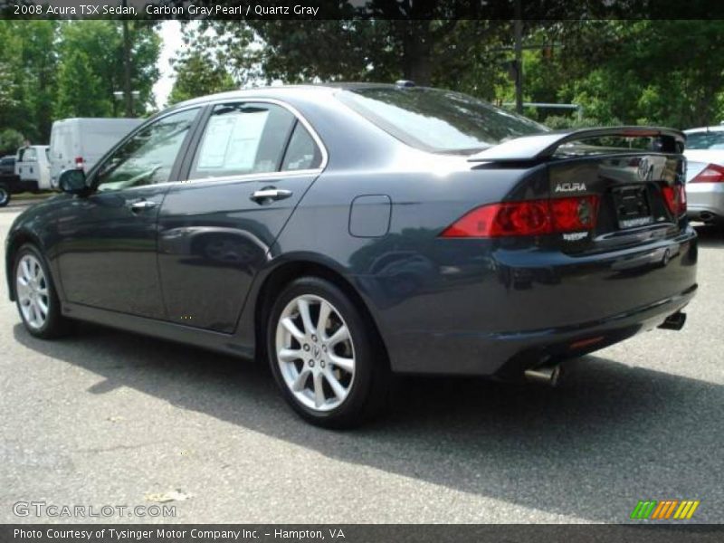 Carbon Gray Pearl / Quartz Gray 2008 Acura TSX Sedan