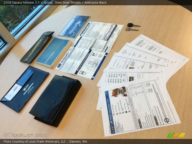 Steel Silver Metallic / Anthracite Black 2008 Subaru Forester 2.5 X Sports