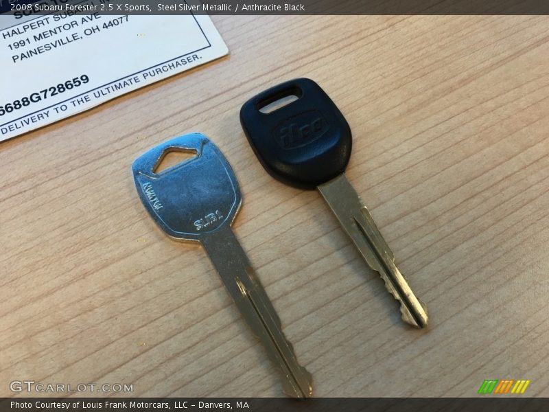 Steel Silver Metallic / Anthracite Black 2008 Subaru Forester 2.5 X Sports