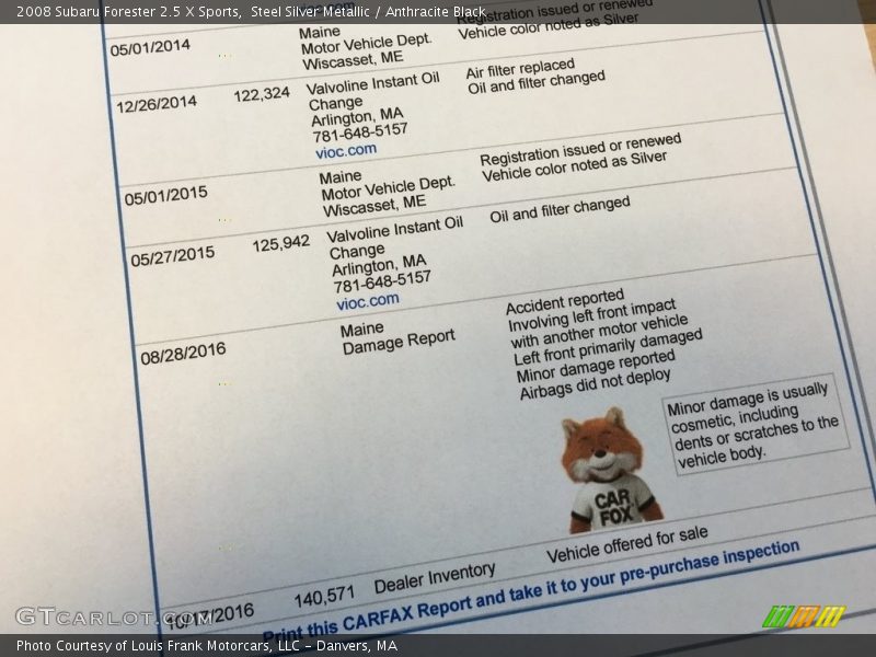 Steel Silver Metallic / Anthracite Black 2008 Subaru Forester 2.5 X Sports