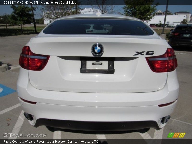 Alpine White / Sand Beige 2012 BMW X6 xDrive35i