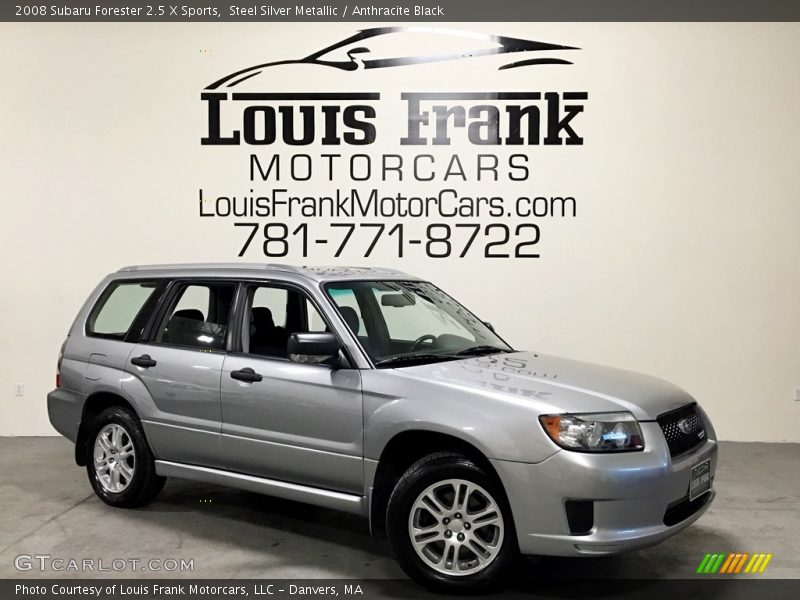 Steel Silver Metallic / Anthracite Black 2008 Subaru Forester 2.5 X Sports