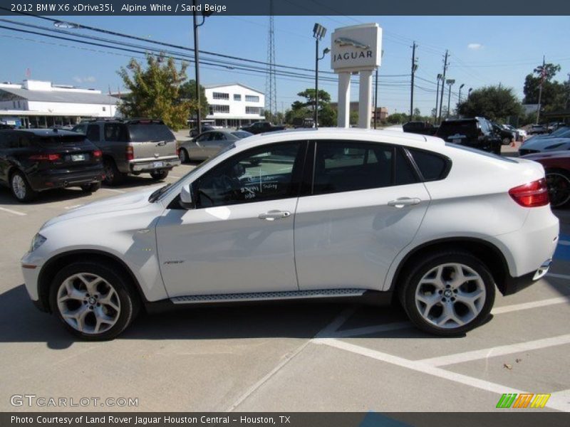 Alpine White / Sand Beige 2012 BMW X6 xDrive35i