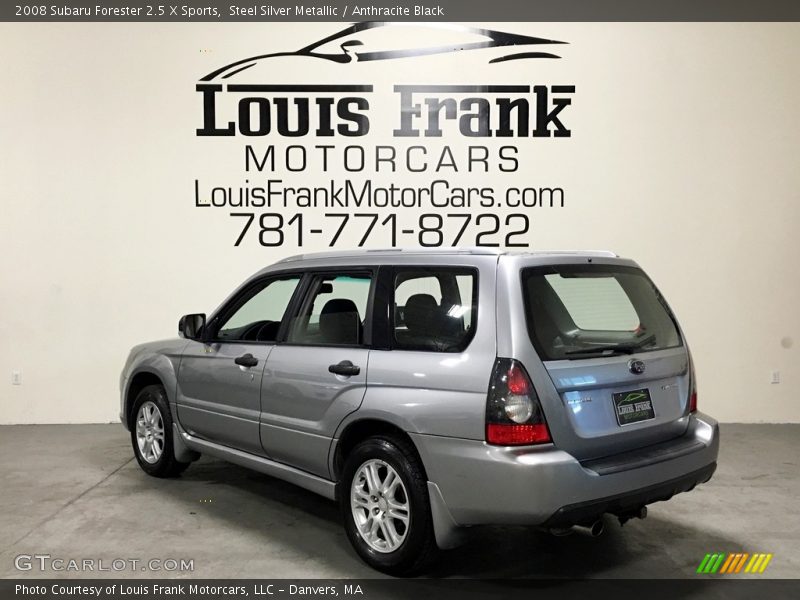 Steel Silver Metallic / Anthracite Black 2008 Subaru Forester 2.5 X Sports