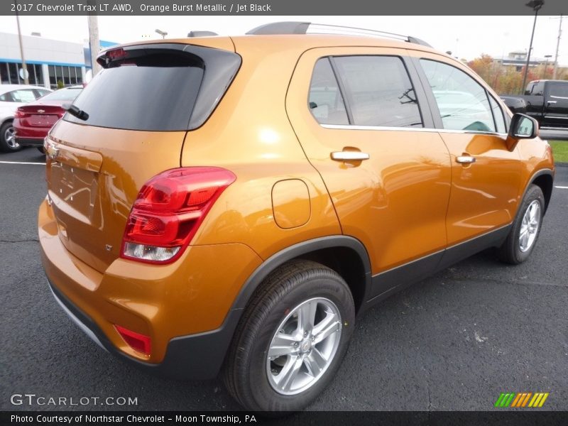 Orange Burst Metallic / Jet Black 2017 Chevrolet Trax LT AWD